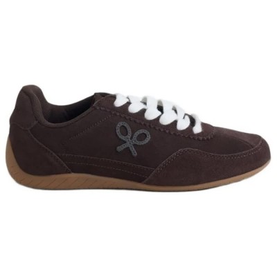 маратонки,мъжки,маратонки,дамски,маратонки,silbon,retro,suede,trainers,brown,(brown)