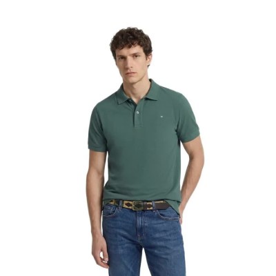 дамски,блузи,с,яка,мъжки,блузи,с,яка,silbon,short,sleeve,polo,green,(dark,green)