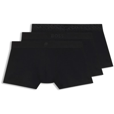 боксерки,мъжко,бельо,boss,logo,10273568,trunk,boxers,3,units,black,(black)