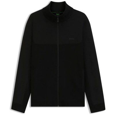 блуза,мъжки,пуловери,boss,teddy,hy,10281868,green,full,zip,sweatshirt,black,(black)