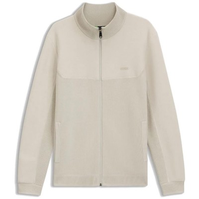 блуза,мъжки,пуловери,boss,teddy,hy,10281868,green,full,zip,sweatshirt,beige,(light,beige)