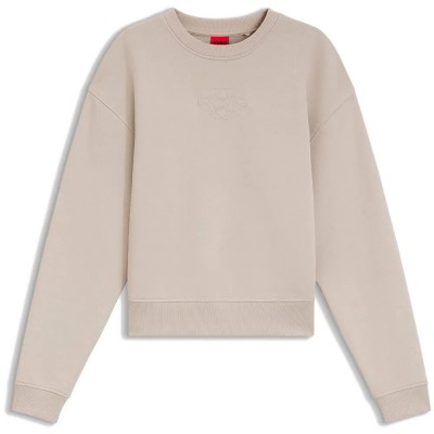 блуза,дамски,блузи,hugo,daxandria,1,10281173,red,sweatshirt,beige,(open,grey)