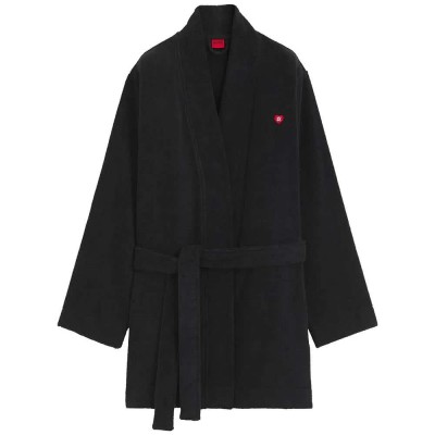 дамски,пижами,hugo,terry,10253946,red,long,sleeve,nightgown,black,(black)