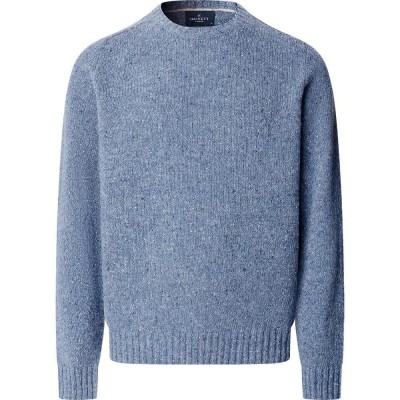 блуза,мъжки,пуловери,дамски,пуловери,hackett,donegal,crew,sweater,blue,(chambray,blue)