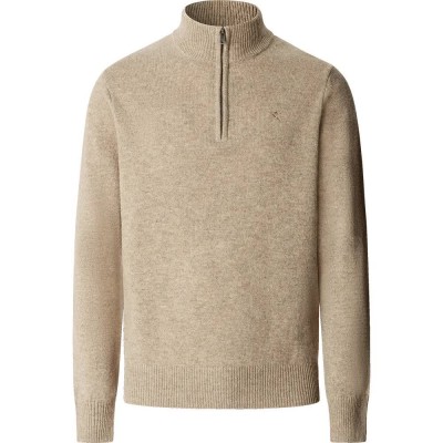 блуза,мъжки,пуловери,дамски,пуловери,hackett,hm7000286,half,zip,sweater,beige,(cream,white)