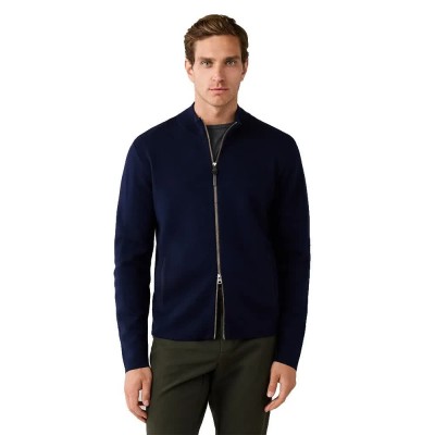 блуза,мъжки,пуловери,дамски,пуловери,hackett,milano,full,zip,sweater,blue,(old,navy)