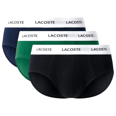 мъжко,бельо,lacoste,8h5702,00,slips,3,units,multicolor,(black,green,navy,blue)