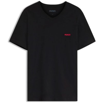 мъжко,бельо,hugo,50566316,red,short,sleeve,base,layer,3,units,black,(black)