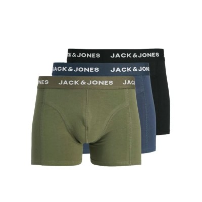 боксерки,мъжко,бельо,jack,&,jones,benja,solid,trunks,boxers,3,units,multicolor,(black)