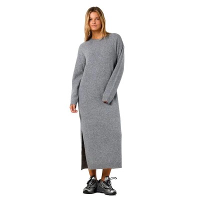 рокля,дамски,поли,и,рокли,noisy,may,lizette,long,sleeve,midi,dress,grey,(medium,grey,melange)