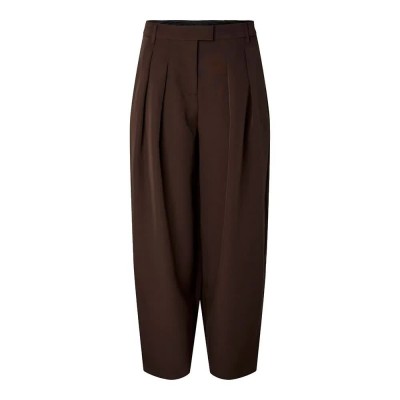рокля,мъжки,панталони,дамски,панталони,pieces,olivia,barrel,fit,dress,pants,brown,(delicioso)