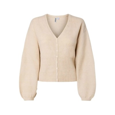 жилетка,мъжки,пуловери,дамски,пуловери,pieces,sally,cardigan,beige,(birch,melange)
