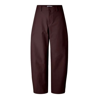 панталони,мъжки,панталони,дамски,панталони,pieces,rikke,barrel,fit,high,waist,pants,brown,(hot,fudge)