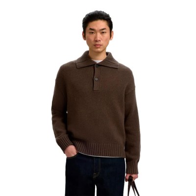 блуза,мъжки,пуловери,дамски,пуловери,selected,cody,relaxed,fit,sweater,brown,(turkish,coffee)