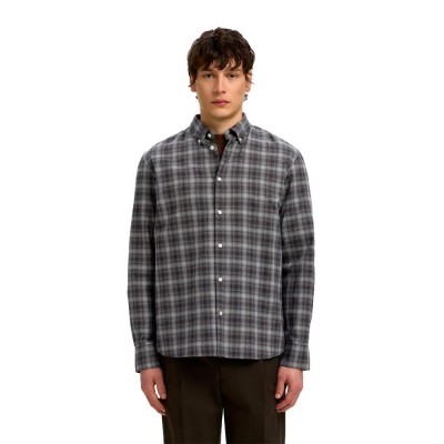 риза,с,дълъг,ръкав,дамски,ризи,мъжки,ризи,selected,cole,jay,regular,fit,long,sleeve,shirt,grey,(sky,captain,brown)