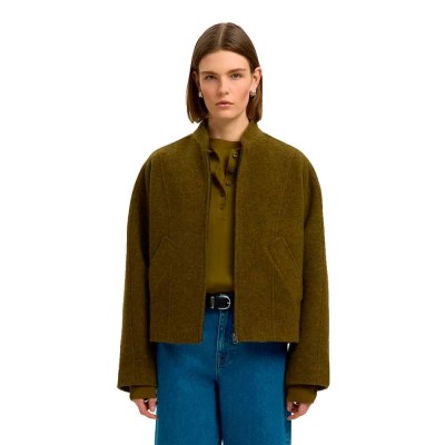 яке,мъжки,якета,дамски,якета,и,палта,selected,jacqueline,jacket,green,(fir,green,melange)