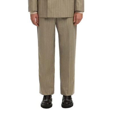 рокля,мъжки,панталони,дамски,панталони,selected,ralph,relaxed,fit,dress,pants,beige,(light,brown,melange,pinstripe)