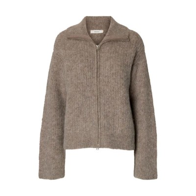 блуза,мъжки,пуловери,дамски,пуловери,selected,gabriella,full,zip,sweater,grey,(steel,grey)
