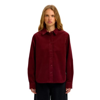 риза,с,дълъг,ръкав,дамски,ризи,мъжки,ризи,selected,runa,long,sleeve,shirt,red,(tawny,port)