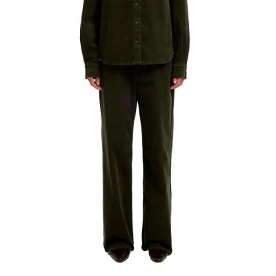панталони,мъжки,панталони,дамски,панталони,selected,runa,wide,leg,high,waist,pants,green,(deep,depths)