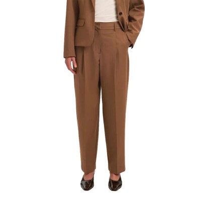 рокля,мъжки,панталони,дамски,панталони,selected,signe,barrel,fit,dress,pants,brown,(toffee)