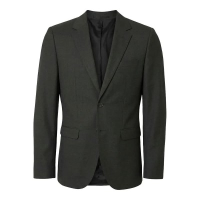 сако,мъжки,сака,selected,theo,slim,fit,blazer,green,(dark,green,melange)