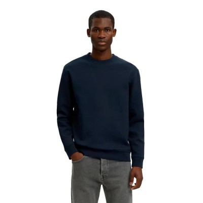 блуза,мъжки,пуловери,selected,tom,soft,sweatshirt,blue,(sky,captain)