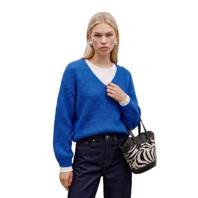 блуза,мъжки,пуловери,дамски,пуловери,vero,moda,maybe,2way,v,neck,sweater,blue,(surf,the,web)