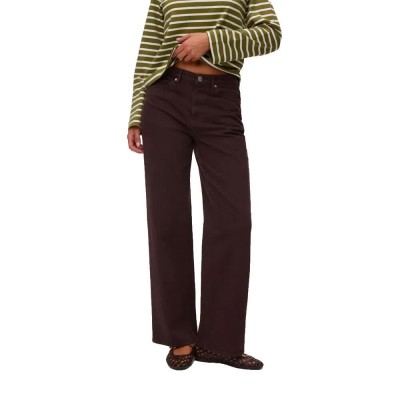 дънки,мъжки,панталони,дамски,панталони,vero,moda,tessa,wide,leg,high,waist,jeans,brown,(chocolate,torte)