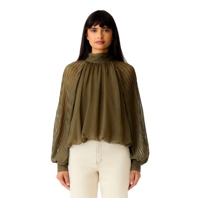дамски,блузи,yas,olera,long,sleeve,blouse,green,(dark,olive)