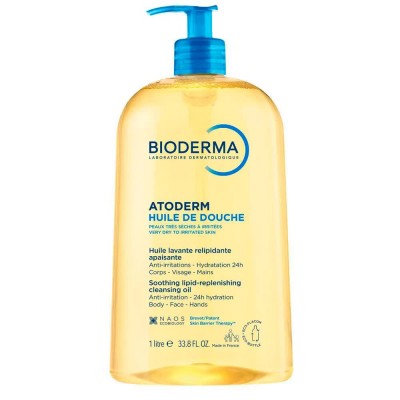 хигиена,тяло,bioderma,atoderm,huile,de,douche,shower,gel,yellow,(yellow,white)