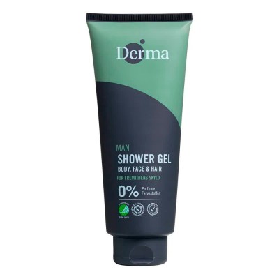 хигиена,тяло,derma,man,shower,gel,green,(blue,white)