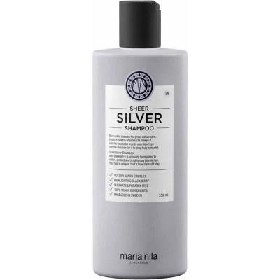 хигиена,коса,maria,nila,sheer,silver,shampoo,350,ml,clear,(purple,white)