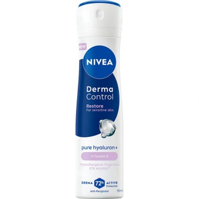 хигиена,тяло,nivea,derma,control,restore,deodorant,150,ml,clear,(white,blue)