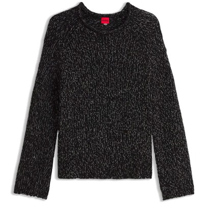 блуза,мъжки,пуловери,дамски,пуловери,hugo,selley,10281999,red,sweater,black,(black)