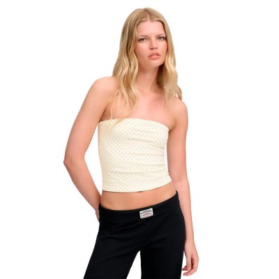 потник,дамски,топове,superdry,athletic,essential,bandeau,sleeveless,top,white,(desertbone,off,white,polka,dot)