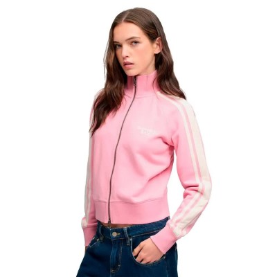 блуза,дамски,блузи,superdry,side,stripe,track,full,zip,sweatshirt,pink,(sea,pink)