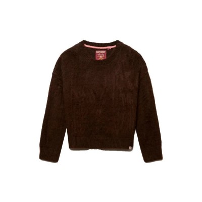 блуза,мъжки,пуловери,дамски,пуловери,superdry,slouchy,brushed,sweater,brown,(black,coffee,brown)