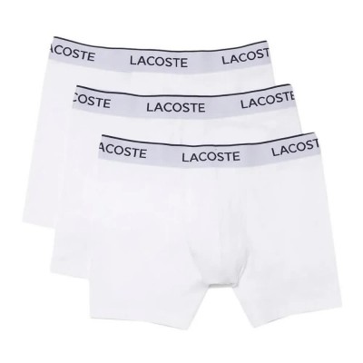 боксерки,мъжко,бельо,lacoste,5h8621,boxers,3,units,refurbished,white,(white)