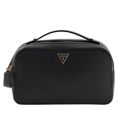 несесер,тоалетни,принадлежности,guess,pw7557p6136,wash,bag,refurbished,black,(black)