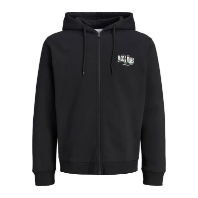 блуза,мъжки,пуловери,jack,&,jones,aero,full,zip,sweatshirt,black,(black)