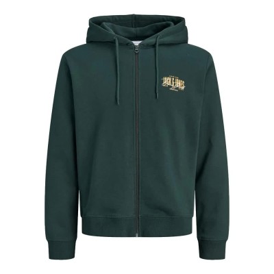 блуза,мъжки,пуловери,jack,&,jones,aero,full,zip,sweatshirt,green,(green)