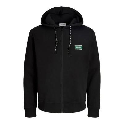 блуза,мъжки,пуловери,jack,&,jones,buster,full,zip,sweatshirt,black,(black)