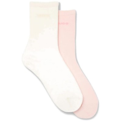 чорапи,мъжки,чорапи,дамски,чорапи,hugo,uni,logo,cc,w,10281142,socks,2,pairs,beige,white,(light,pastel,pink)