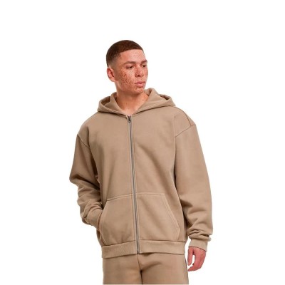 блуза,мъжки,пуловери,build,your,brand,by295,full,zip,sweatshirt,beige,(chalkdust)