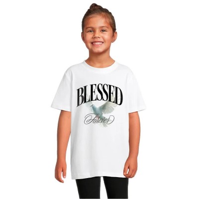 тениска,мъжки,тениски,дамски,тениски,mister,tee,blessed,forever,short,sleeve,t,shirt,white,(white)