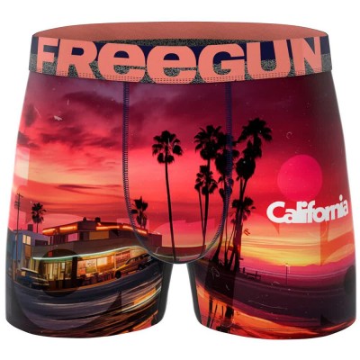 боксерки,мъжко,бельо,freegun,california,boxers,red,(red,black,orange)