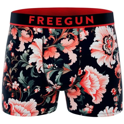 боксерки,мъжко,бельо,freegun,flowers,2,boxers,black,(red,pink,black)