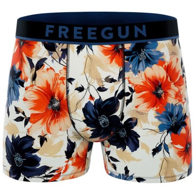 боксерки,мъжко,бельо,freegun,flowers,3,boxers,multicolor,(blue,orange,black)