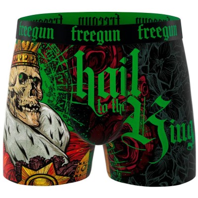 боксерки,мъжко,бельо,freegun,hail,to,the,king,boxers,black,(black,green,multicolor)